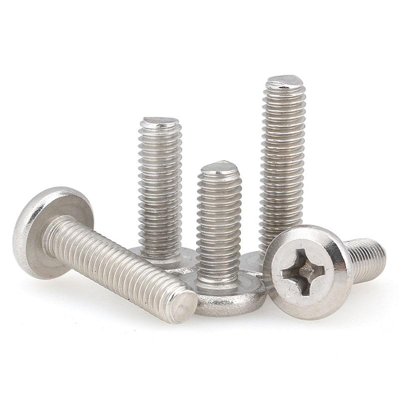 304不锈钢大平头倒边十字螺丝 扁头床头橱柜家具螺栓M3M4M5M6M8