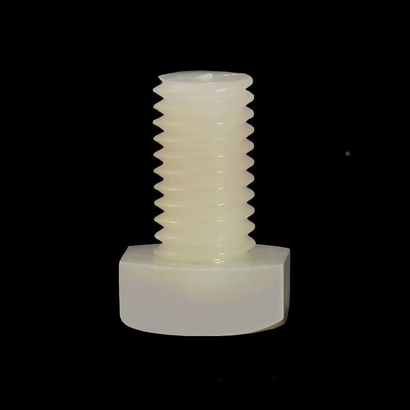M10M12白色尼龙外六角螺丝塑料螺栓*15x20x30x35x50x80x100x120mm
