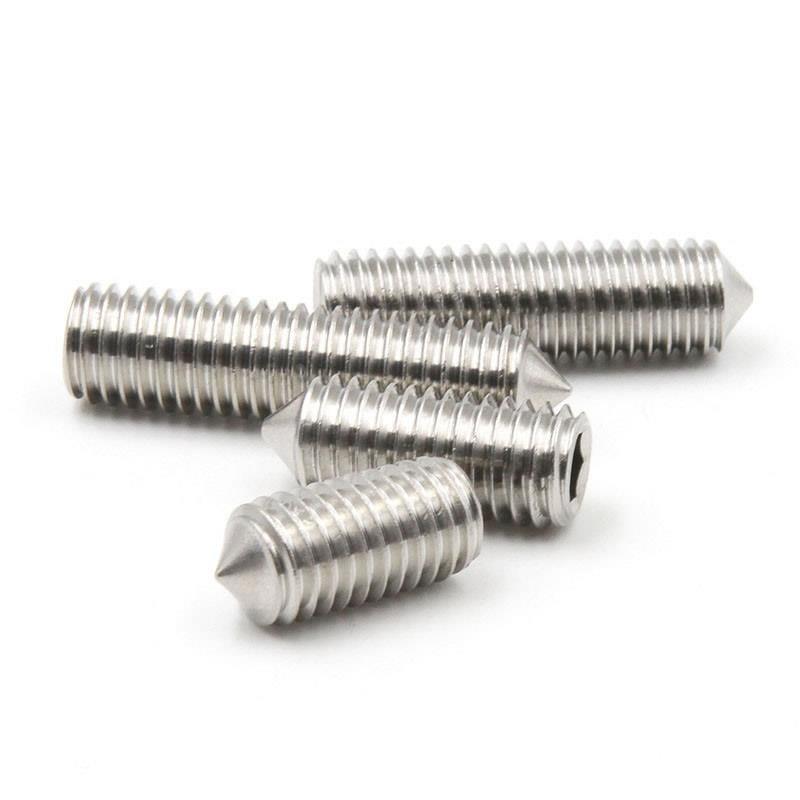 M3M4M5内六角尖头紧定螺丝316不锈钢无头机米*3x4x5x6x8x12x16x30