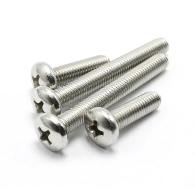 M2 M2.5圆头螺丝304不锈钢PM盘头螺钉*20x22x25x28x35x40x50x60mm