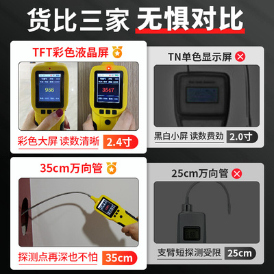 。可燃气体检测仪煤气燃气检漏仪高精度泄漏报警器天然气检测检漏