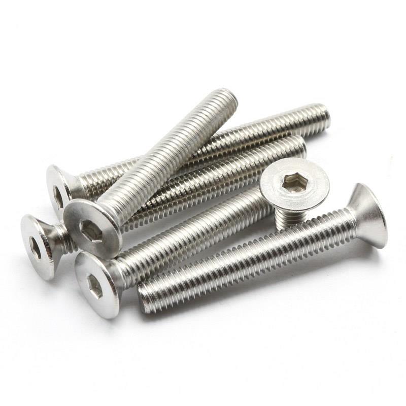 M2 M2.5沉头内六角螺丝304不锈钢平头螺钉*3x4x5x6x8x12x14x18x22
