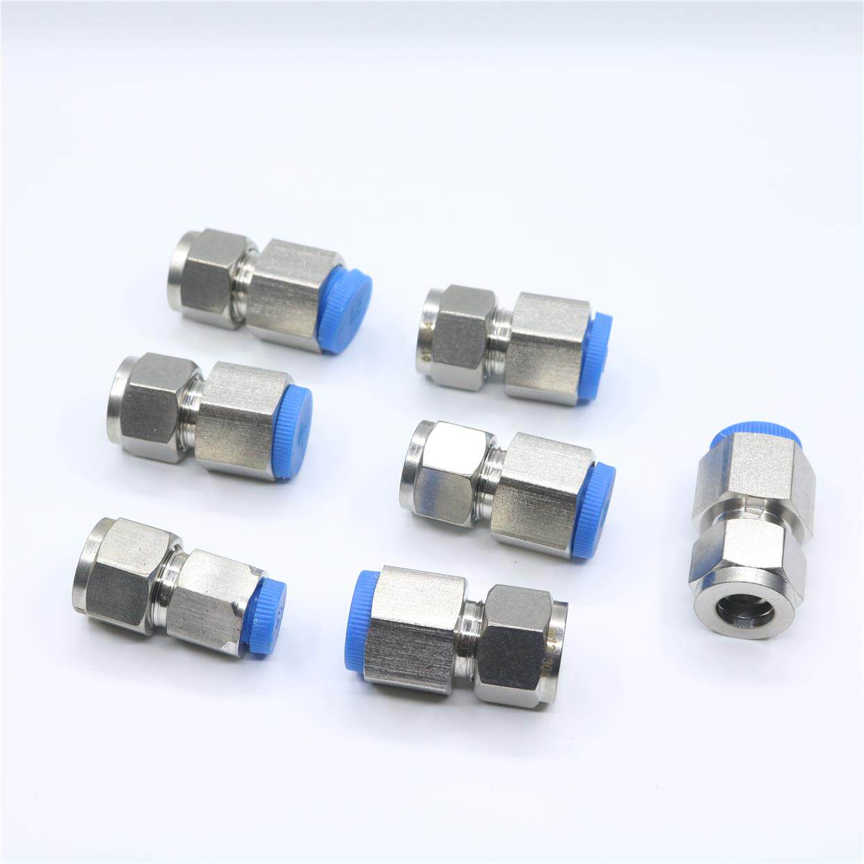 304不锈钢内螺纹卡套接头压力表m14*1.5/m20*1.5接头卡6/8/10/12