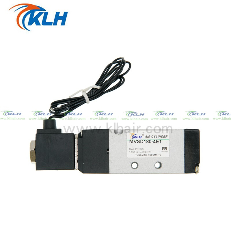 。金器阀电磁阀MVSD180-4E1/MVSD180-4E2单控二位五通磁阀KLH金龙