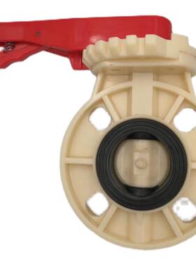 ABS蝶阀DN50DN65DN80DN100DN125DN150DN200 abs对夹式塑料阀门