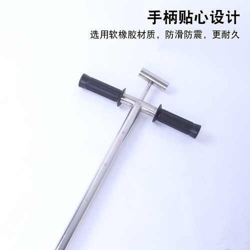 。304不锈钢原状取土钻荷兰麻花环刀容重采样器推土脚踏根系取土