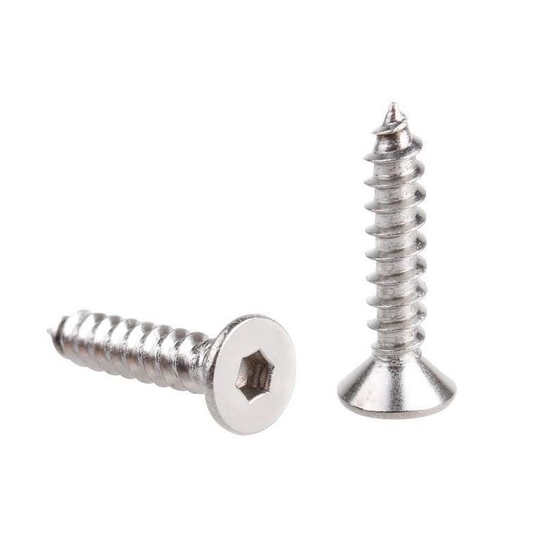 304不锈钢沉头内六角自攻螺丝钉M6M5M4M3*6x10x12x16x20x25x30x50