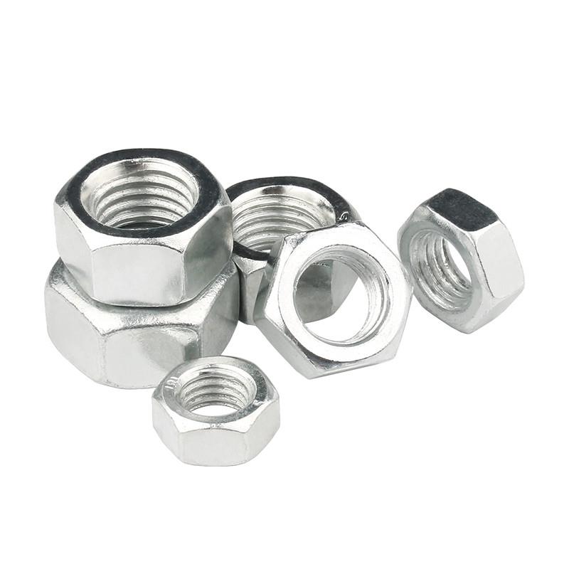 英美制发黑/镀锌六角螺母UNC细牙重型2H加厚UNF螺丝帽高强度