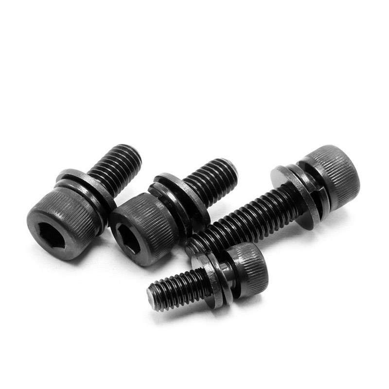 M4M5 304不锈钢黑色圆柱头内六角组合螺丝螺栓*x10x20x25x35x40mm