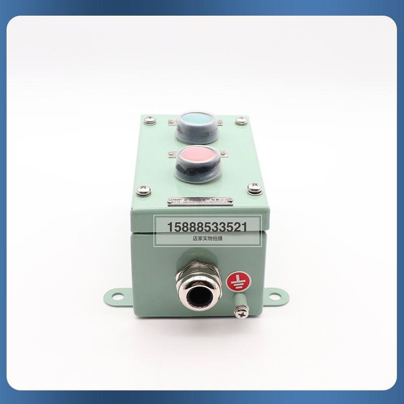 船用按钮盒AN2-02二孔二位ZPB-2金属铁防水启停遥控开关带按钮盒