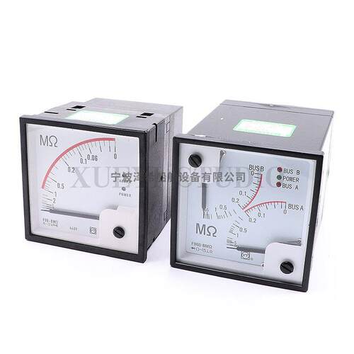 怡泰船用绝缘测报警仪表F96-BMΩ直角广角双路绝缘兆欧表220V380V