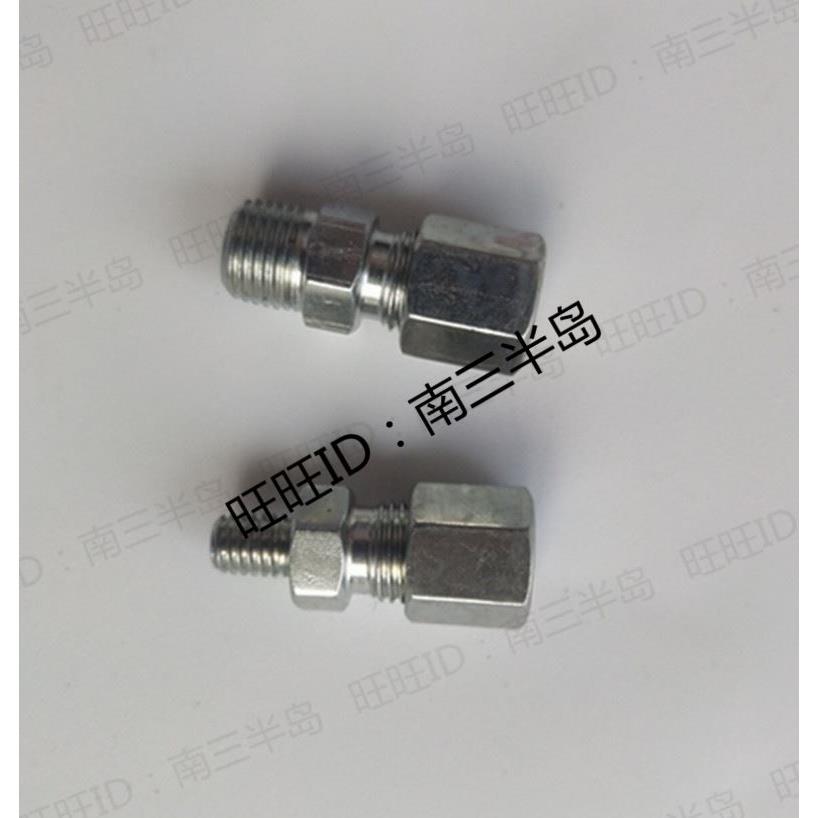 内卡直通油管接头 卡套油路接头 尼龙管油嘴接头 内卡直通M6*1 6