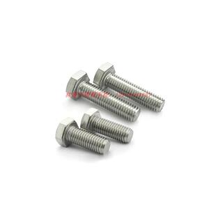 904L不锈钢外六角螺丝全牙螺栓耐酸耐腐蚀发电厂烟气脱硫1.4539杆