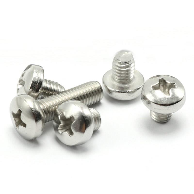 M1.6 M2 M2.5 316不锈钢螺丝钉盘头圆头螺钉*4x6x8x10x12x16x25mm