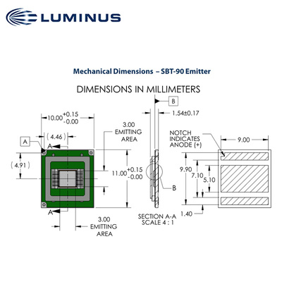 。Luminus流明纳斯SBT-90超亮大功率LED灯珠30W建筑娱乐照明光源