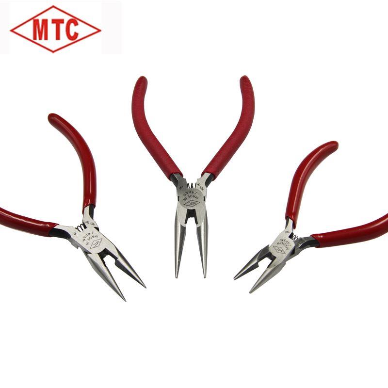日本MTC原装进口细牙尖嘴钳电子钳剪钳细齿电工钳子小牙-13 15 16