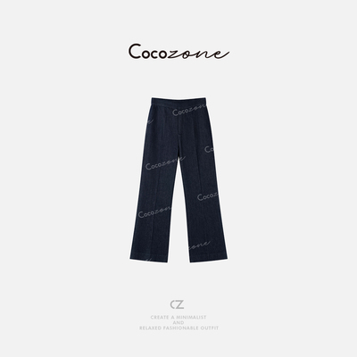 COCO ZONE 刘11 26早春新款复古水洗显瘦牛仔裤ACD1A0398