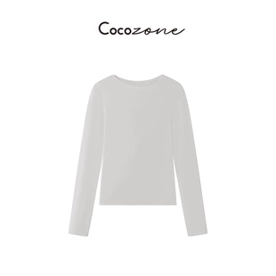 一一 直角肩 圆领基础款 COCO T恤 刘 纯色长袖 CD1A1786 ZONE