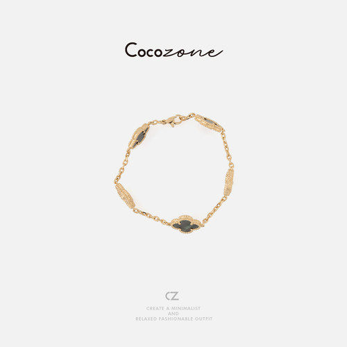 COCO ZONE 刘11 简约幸运四叶草手链CD2A1329