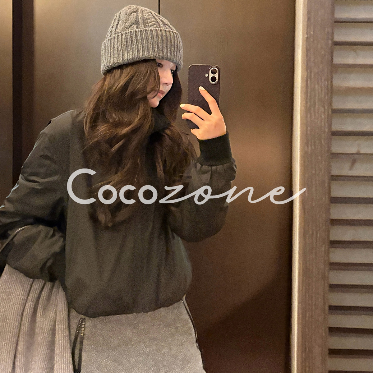 COCO ZONE 刘 一一 “暖宝宝”一衣双型廓形修身外套 CD1A1617
