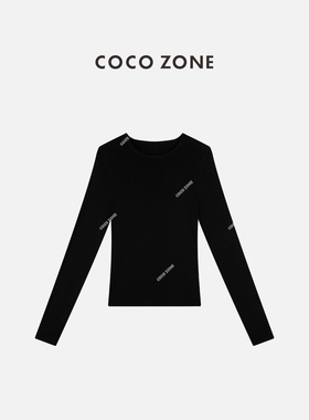 COCO ZONE 刘11 100绵羊毛高级感圆领套头显瘦针织衫CC2C2068