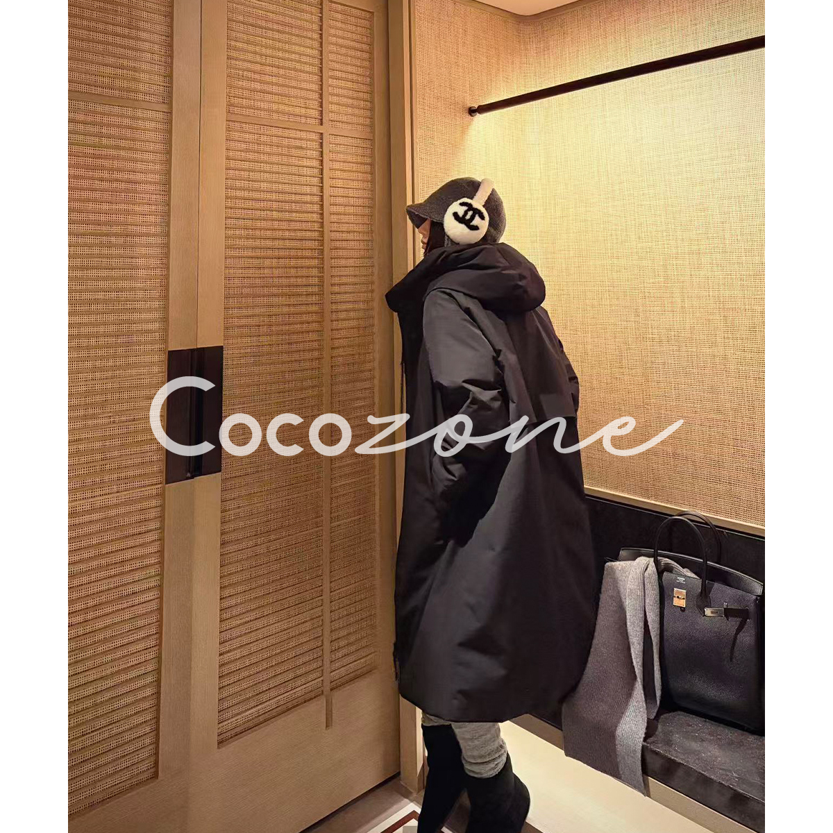 COCO ZONE 刘一一 “派克鹅”90鹅绒连帽运动风鹅绒服 CD2A2462