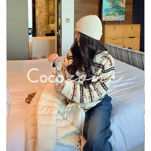 ZONE 羊毛混纺提花羊毛衫 刘 圣诞毛衣 CD2A3119 一一 COCO