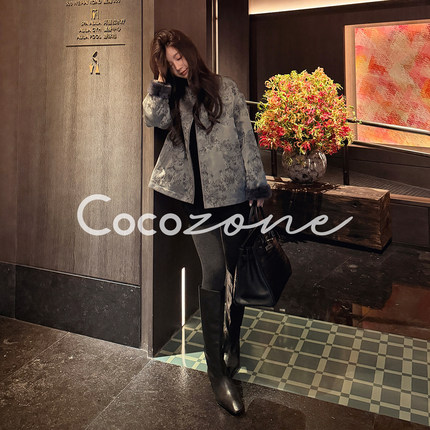 COCO ZONE 刘 一一 土耳其进口100羊毛革新中式外套 CD2A3301