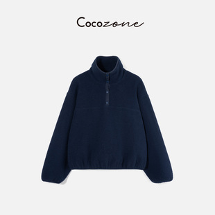 ZONE 套头卫衣 刘 立领扣子纯色休闲裤 CD2A3136 一一 COCO