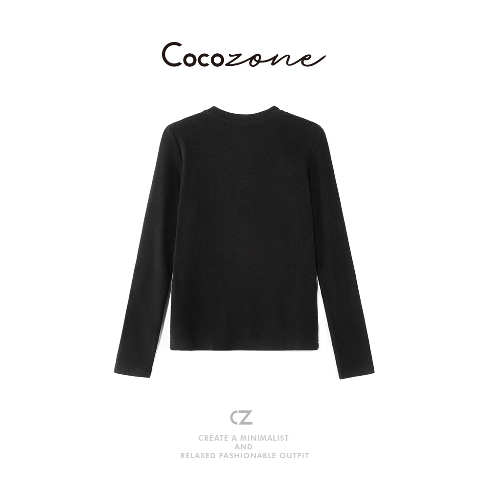 COCO ZONE 刘 一一“马拉拉”圆领罗纹长袖T恤 CD2A2722