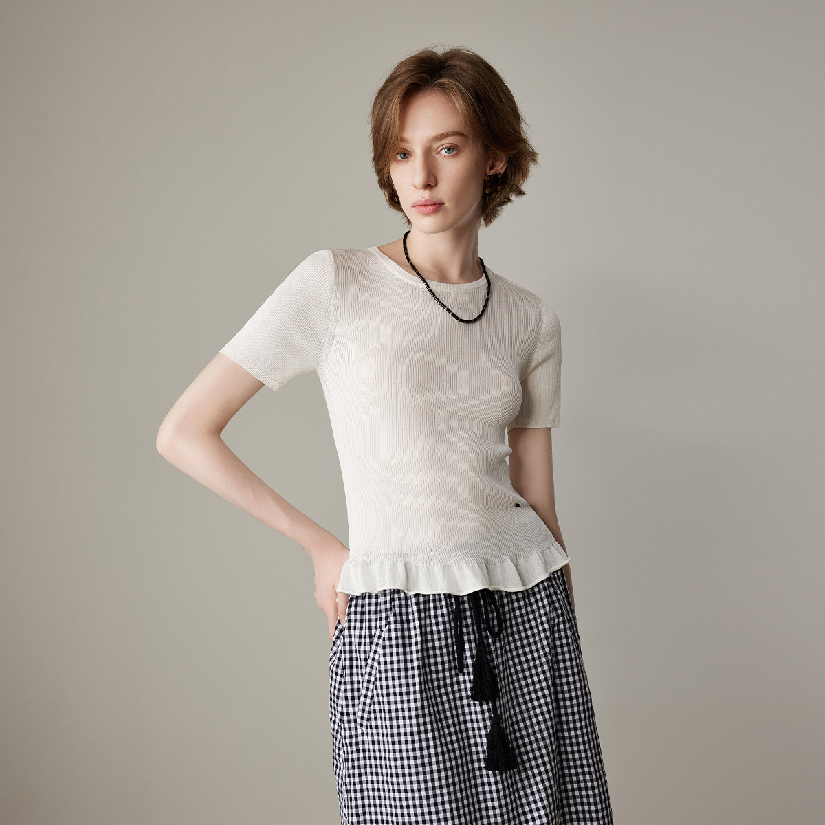 COCOZONE夏季新款羊毛针织打底