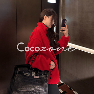 ZONE 羊毛混纺立领半拉链卫衣 刘 耀眼 CD1A1681 一一 COCO