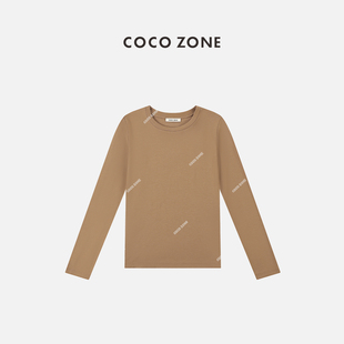 内搭T恤上衣 修身 23C19175 ZONE莱塞尔天丝春秋打底衫 COCO