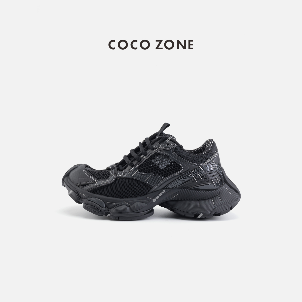 COCO ZONE 刘一一 巴黎订书机老爹鞋休闲厚底潮休闲鞋子CC2D2382