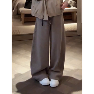 一一 刘 奶茶裤 抽绳弯刀裤 CD1A1649 COCO 休闲裤 ZONE