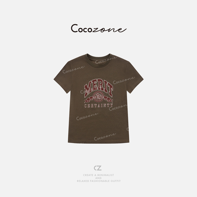 COCO ZONE 刘11“City Walk”长绒棉混纺T恤 CD2A1503