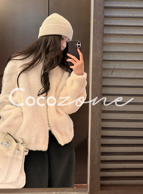 COCO ZONE 刘 一一 “雪芙”西班牙拉贡羊毛皮皮草 CD2A3153