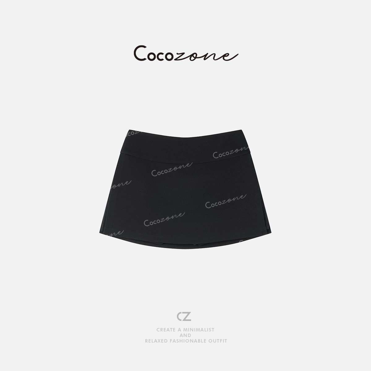 COCO ZONE 刘11 2025新款时尚字母显瘦气质百搭裙裤CD1A0222