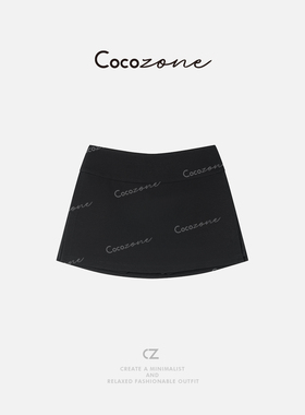 COCO ZONE 刘11 2025新款时尚字母显瘦气质百搭裙裤CD1A0222
