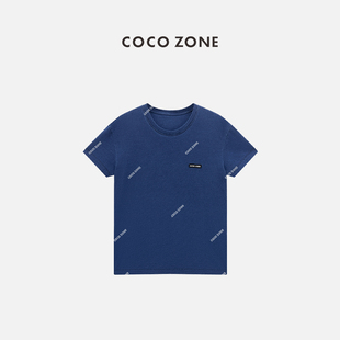 字母短袖 刘一一100棉夏季 T恤简约圆领上衣CC1C1543 ZONE COCO