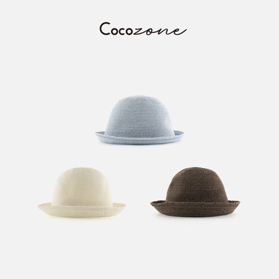 COCO ZONE刘一一经典圆顶卷边纯色帽子 CF2A0826