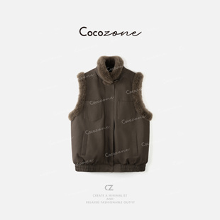 立领复古老钱风马甲 COCO 100棉 刘11 CD2A2001 ZONE