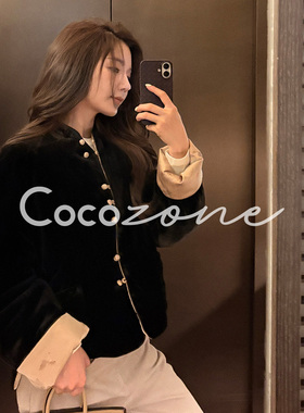COCO ZONE 刘 一一 “禾木外套”90鹅绒新中式鹅绒服 CD2A3259