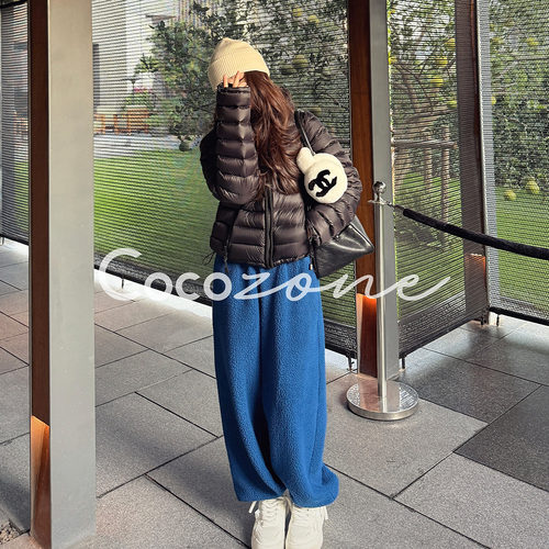 COCO ZONE 刘 一一“抗冻裤”基础款束腿纯色休闲裤 CD2A3059