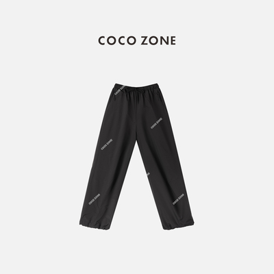 COCO ZONE 刘11 美式简约底加绒通勤风松紧腰休闲裤CC1D2630