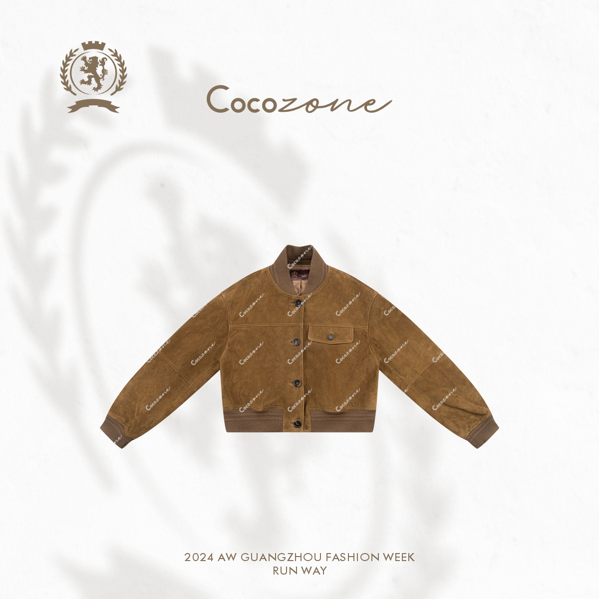 COCO ZONE 刘一一 ”复古老钱“ 绵羊皮皮衣外套CC1C2217