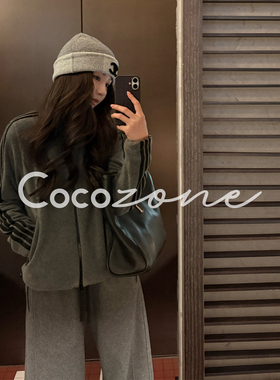 COCO ZONE 刘 一一 “倾暖”线条立领拉链外套 CD2A3144