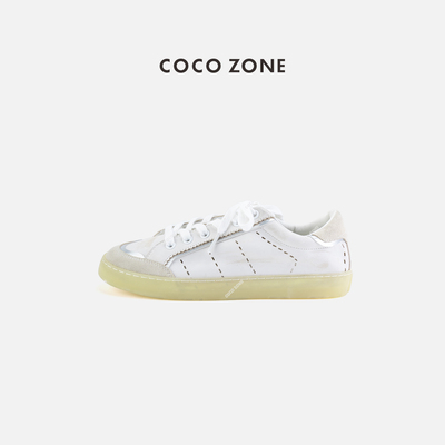 COCO ZONE 刘11复古做旧系带休闲鞋通勤风透气阿甘鞋女CC2D2373