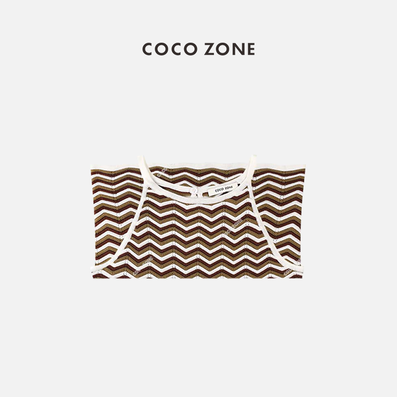 COCOZONE尚百搭条纹简约背心