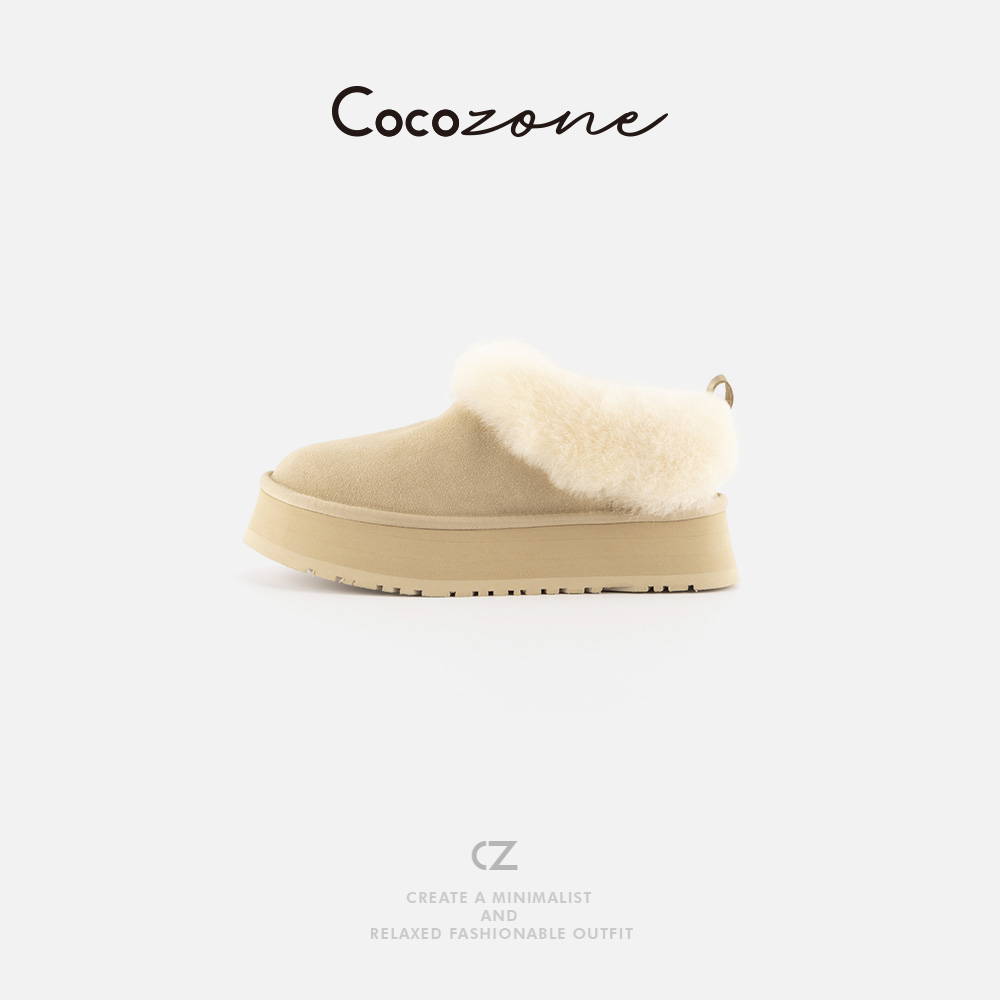 COCO ZONE 刘11 复古温暖感可爱简约风休闲鞋 CD2A2455